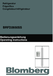 Blomberg BRFD2650SS Operating Instructions Manual