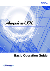 NEC UNIVERGE Aspire UX Basic Operation Manual