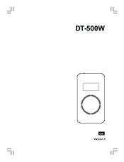 Sangean DT-500W Manual