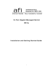 AFi SM10P Installation And Getting Started Manual