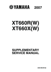 Yamaha XT660RW 2007 Supplementary Service Manual