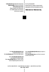 DèLonghi TRD4 0615E Instructions For Use Manual