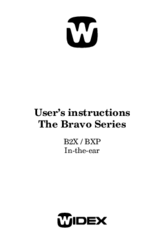 Widex BXP User Instructions