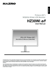 Hazro HZ30Wi e/f User Manual