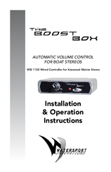 Watersport the boost box WSI 1102 Installation & Operation Instructions