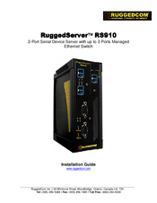 RuggedCom RuggedServer RS910 Installation Manual