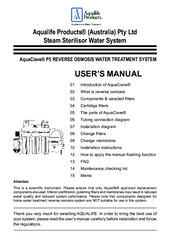 Aqualife AquaClave P5 User Manual