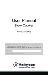 Westinghouse WSCD701S User Manual