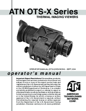 ATN OTS-X Series Operator's Manual