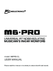 Meelectronics M6PRO-CL User Manual