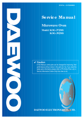 Daewoo KOG-37250S Service Manual