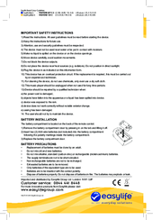 Easylife EL6173 Instruction Manual
