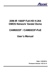 Asoni CAM6923F User Manual