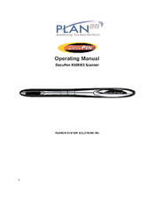 Planon DocuPen X SERIES Operating Manua