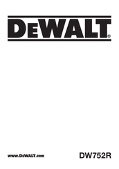DeWalt DW752R Manual