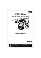 Max PJR265(CE) Original User Manual