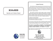 Knox Video RS8x8HB Operation And Technical Manual