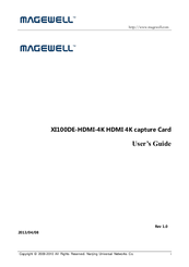 Magewell XI100DE-HDMI-4K User Manual