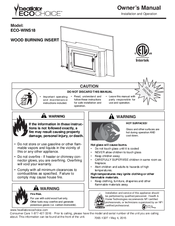 Heatilator ECO-WINS18 Owner's Manual