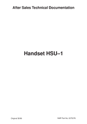 Nokia HSU-1 - Cell Phone Car Handset Technical Documentation Manual
