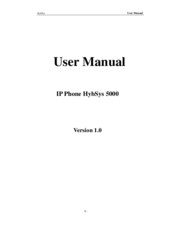 Hybrid Systems J.S.C. HybSys 5000 User Manual