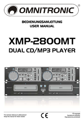 Omnitronic XMP-2800MT User Manual