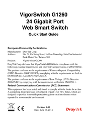 Draytek VigorSwitch G1260 Quick Start Manual