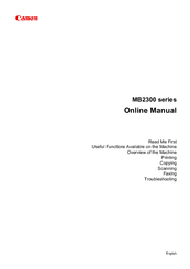 Canon MB2300 series Online Manual