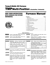 Temp-O-Matic TMP Multi-Position User Manual