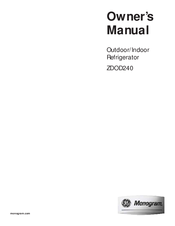GE Monogram ZDOD240 Owner's Manual