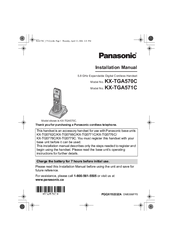 Panasonic KX-TGA571C Installation Manual