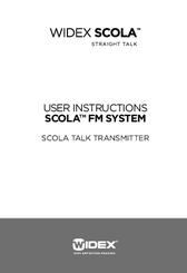 Widex SCOLA TALK FM system User Instructions