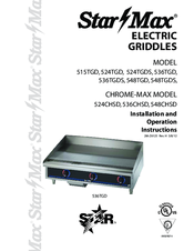 StarMax 548TGDS Installation And Operation Instructions Manual