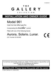 Valor 961 Installation And Owner's Manual