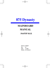 FIC P4-875P MAX User Manual