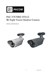 PACOM PAC-VN70IIS-VFA12 Installation Manual