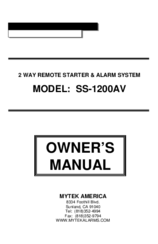 MYTEK SS-1200AV Owner's Manual