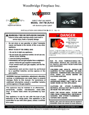 Woodbridge P)-E Installation And Operating Instructions Manual