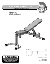 Gladiator EID-42 Owner's Manual & Assembly Instructions