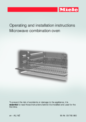 Miele TX3587 Operating And Installation Instructions