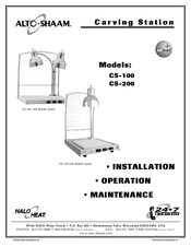 Alto-Shaam CS-200 Manual