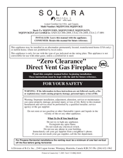 SOLARA Zero Clearance MQZDV3622 User Manual