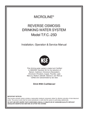 Microline T.F.C.-25D Installation, Operation & Service Manual