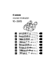 Canon Image stabilizer 10x30lS Instructions Manual