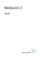 Bang & Olufsen BeoSound 3 Manual