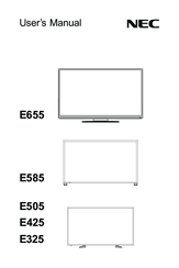 NEC E655 User Manual