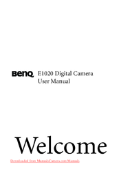 BenQ E1020 User Manual