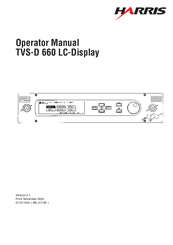 Harris TVS-D 660 Operator's Manual
