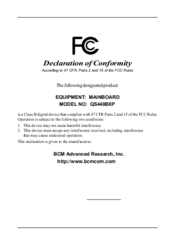BCM QS440BXP Manual