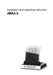 hoxter ABRA 6 Installation And Operating Instruction